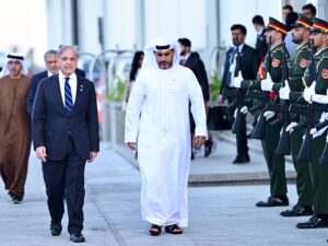 Prime Minister Muhammad Shehbaz Sharif departed from Dubai on 11 February after completing his two day official visit to the UAE. Minister for Justice of UAE H.E Abdullah bin Sultan bin Awad Al Nuaimi was at the airport to see-off the Prime Minister.