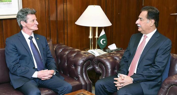Ambassador of Hungary, Bela Fazekas calls on Speaker National Assembly Sardar Ayaz Sadiq at Parliament House