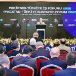 Prime Minister Muhammad Shehbaz Sharif addresses the Pakistan Turkiye Business Forum