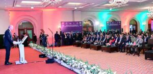 Turkish President Recep Tayyip Erdogan addresses Pakistan-Turkiye Business Forum