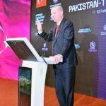 Turkish President Recep Tayyip Erdogan addresses Pakistan-Turkiye Business Forum