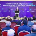 Turkish President Recep Tayyip Erdogan addresses Pakistan-Turkiye Business Forum