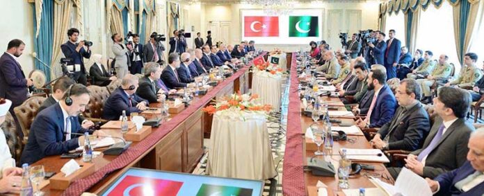 Prime Minister Muhammad Shehbaz Sharif and Turkish President Recep Tayyip Erdogan chair the 7th Session of Pakistan-Türkiye High Level Strategic Cooperation Council (HLSCC)