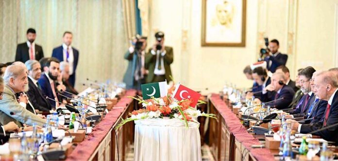 Prime Minister Muhammad Shehbaz Sharif and Turkish President Recep Tayyip Erdogan chair the 7th Session of Pakistan-Türkiye High Level Strategic Cooperation Council (HLSCC)