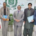 Managing Director Pakistan Bait-ul-Mal (PBM) Senator Capt. Shaheen Khalid Butt and World Health Organization (WHO) Deputy Representative in Pakistan Ms. Ellen in a group photo after a meeting to explore the horizons of possible collaborative measures for improving the treatment access to the children with cancers, at PBM Head Office