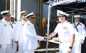 Chief of Naval staff visits foreign Navy ships