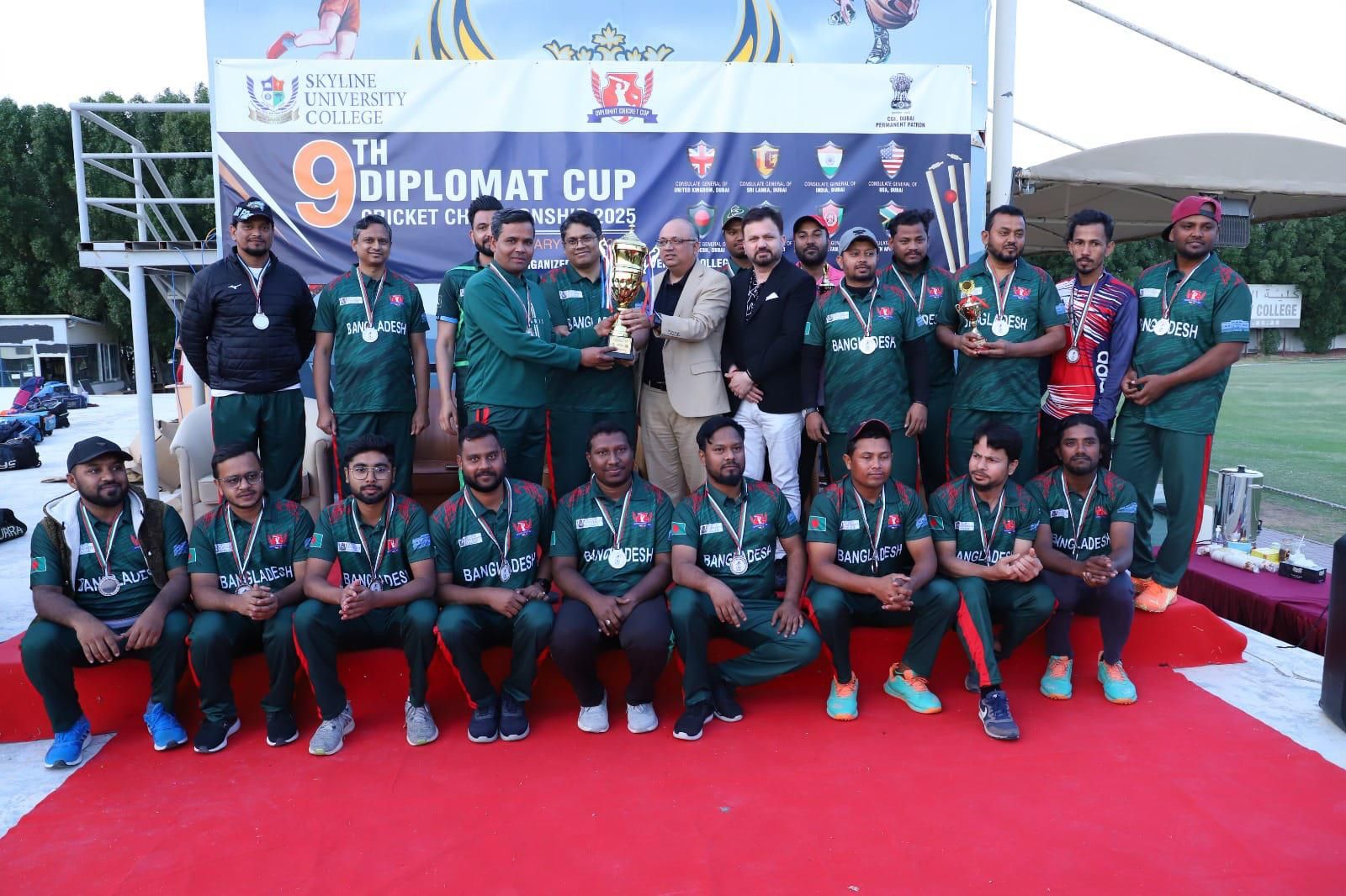 Pakistan's Dubai consulate team wins Diplomatic Cricket Championship