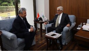 Khawaja Asif meets German, Kyrgyz ambassadors