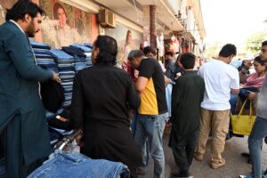 People busy Eid shopping at Abpara in the Federal Capital