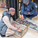 People selects and purchase precious stones at Aabpara in the Federal Capital