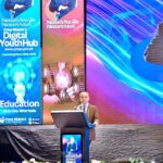 Prime Minister Muhammad Shehbaz Sharif addresses the launching ceremony of Prime Minister's Digital Youth Hub