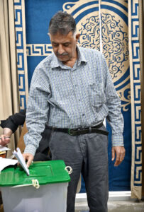 An APP employee exercises his right to vote during the APP Employees Union Election 2025 at APP Headquarters