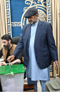 An APP employee exercises his right to vote during the APP Employees Union Election 2025 at APP Headquarters