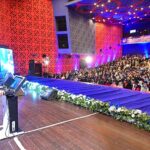 Prime Minister Muhammad Shehbaz Sharif addresses the launching ceremony of Prime Minister's Digital Youth Hub