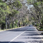 A deserted view of the Provincial Capital as most residents have travelled to their hometowns to celebrate Eid with their families
