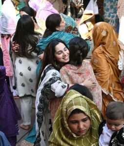 A large number of faithful are offering Eidul Fitr prayers at Badshahi Mosque