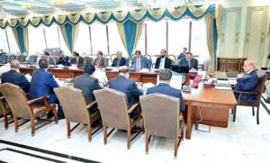 Prime Minister Muhammad Shehbaz Sharif chairs a meeting regarding price control and provision of cheap essential commodities during Ramzan.