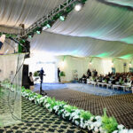 Prime Minister Muhammad Shehbaz Sharif addressing the site-review ceremony of Danish University of Emerging Sciences