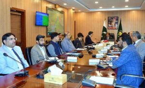 Federal Minister for Railways Muhammad Hanif Abbasi is presiding over a high-level meeting after assuming charge.