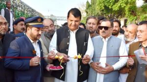 Federal Minister for Kashmir and Gilgit-Baltistan Affairs and SAFRON Engineer Amir Muqam is inaugurating Jaffar Express in Railway Station, Peshawar