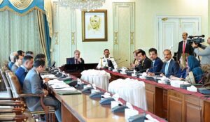 Prime Minister Muhammad Shehbaz Sharif chairs a meeting regarding price control and provision of cheap essential commodities during Ramzan.