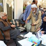 Defense Minister Khawaja Muhammad Asif attentively listens to people's concerns at his residence
