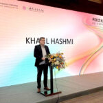 Ambassador of Pakistan to China, Khalil Hashmi speaking at the opening ceremony of the Light of Integration: China-Pakistan Contemporary Art Exchange Exhibition hosted by Tsinghua University’s Academy of Arts & Design