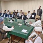Chairman Central Ruet-e-Hilal Committee Maulana Syed Muhammad Abdul Khabir Azad chairing a Central Ruet-e-Hilal Committee meeting for sighting the moon of Shawwal 1446 AH