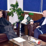 Federal Minister for Maritime Affairs, Muhammad Junaid Anwar Chaudhry, meets with the Ambassador of Denmark, Jakob Linulf, to discuss bilateral Maritime Cooperation