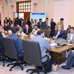 President Asif Ali Zardari in a meeting with members of the parliamentary parties of Balochistan
