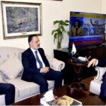 Federal Minister for Climate Change and Environmental Coordination, Musadik Malik met with Ambassador of Turkiye to Pakistan, Irfan Neziroglu during his courtesy visit to the Ministry of Climate Change
