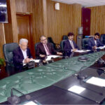Federal Minister for National Food Security and Research Rana Tanveer Hussain chairs an important meeting on PASSCO and wheat issues