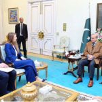 High Commissioner of the United Kingdom Ms. Jane Marriott, paid a courtesy call on the Prime Minister Shehbaz Sharif at Prime Minister House