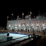 A well decorated view of Markazi Jamia Masjid in connection of Shabeena in the Islamic fasting month of Ramzan