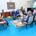 High Commissioner of the United Kingdom Ms. Jane Marriott, paid a courtesy call on the Prime Minister Shehbaz Sharif at Prime Minister House