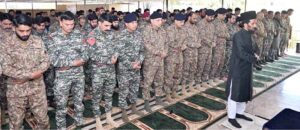 General Syed Asim Munir, NI (M), Chief of Army Staff, visited Wana in South Waziristan and Chehkan in Dera Ismail Khan to spend Eid-ul-Fitr with the officers and troops employed on the Western Border. COAS offered Eid prayers, and prayed for the enduring stability and prosperity of Pakistan