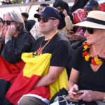 Spectators enjoying the final match playing between Germany and Pakistan Juniors Hockey teams at Naseer Bunda Hockey Stadium, Sports Complex