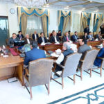 A delegation of leading Pakistani businessmen calls on Prime Minister Muhammad Shehbaz Sharif