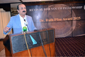 Chairman Prime Minister Youth Program Rana Mashhood Ahmad Khan addressing an event observing International Women's Day.