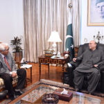 The Ambassador Designate of Pakistan to Morocco, Syed Adil Gilani, calls on President Asif Ali Zardari, at Aiwan-e-Sadr