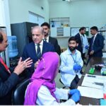 Prime Minister Muhammad Shehbaz Sharif receives briefing regarding the Aeroponics Technology Complex for Potato Seed Production at National Agricultural Research Center