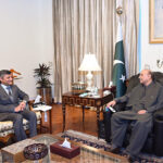 The Ambassador Designate of Pakistan to Switzerland, Dr Marghoob Saleem Butt, calls on President Asif Ali Zardari, at Aiwan-e-Sadr