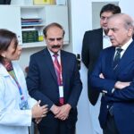 Prime Minister Muhammad Shehbaz Sharif receives briefing regarding the Aeroponics Technology Complex for Potato Seed Production at National Agricultural Research Center