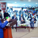 Deputy Prime Minister and Foreign Minister, Senator Mohammad Ishaq Dar delivers remarks as Chief Guest, at the groundbreaking ceremony of the Competition Commission of Pakistan’s new headquarters