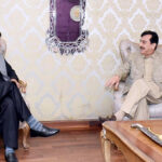 Commissioner Multan Amir Karim Khan calls on Senate Chairman Syed Yousaf Raza Gillani