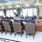 Prime Minister Muhammad Shehbaz Sharif meets with a delegation of renowned businessmen in Islamabad