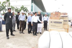 Second Pak humanitarian aid consignment for earthquake affectees handed over at Yangon, Myanmar