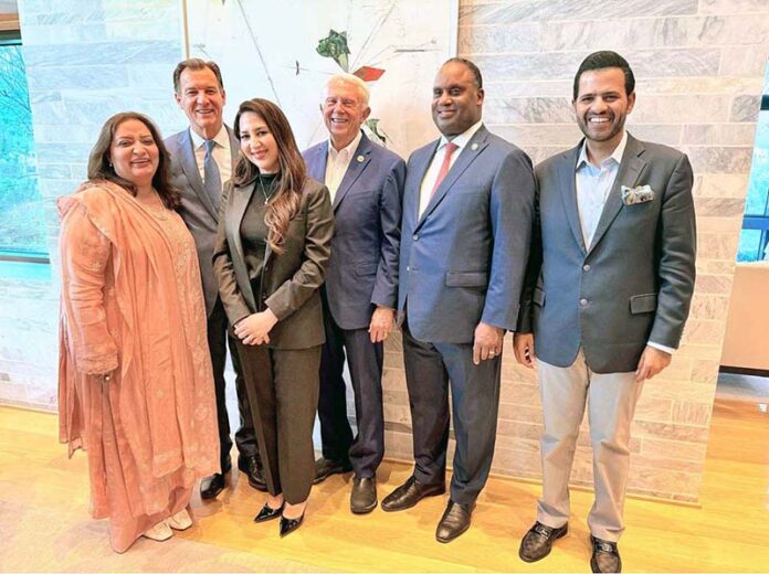Federal Parliamentary Secretary Barrister Danyal Chaudhry meets with U.S. Congressmen at Islamabad Embassy to discuss trade potential, tariff relief and investment in key sectors
