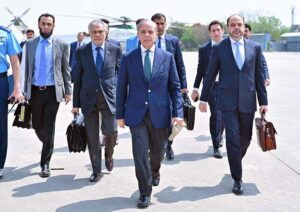 Prime Minister Muhammad Shehbaz Sharif departs for his two day official visit to Belarus, from Islamabad.