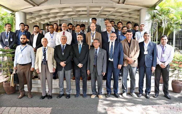 Chief Guest Prof. Dr. Osman Hassan, Pro-Rector Academics, NUST in a group photograph with participants of Third International Conference on Nanoscience and Nanotechnology-2025 organized by School of Chemical and Materials Engineering, NUST